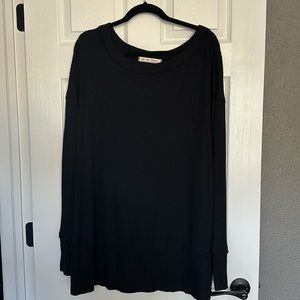 Free People waffle shirt